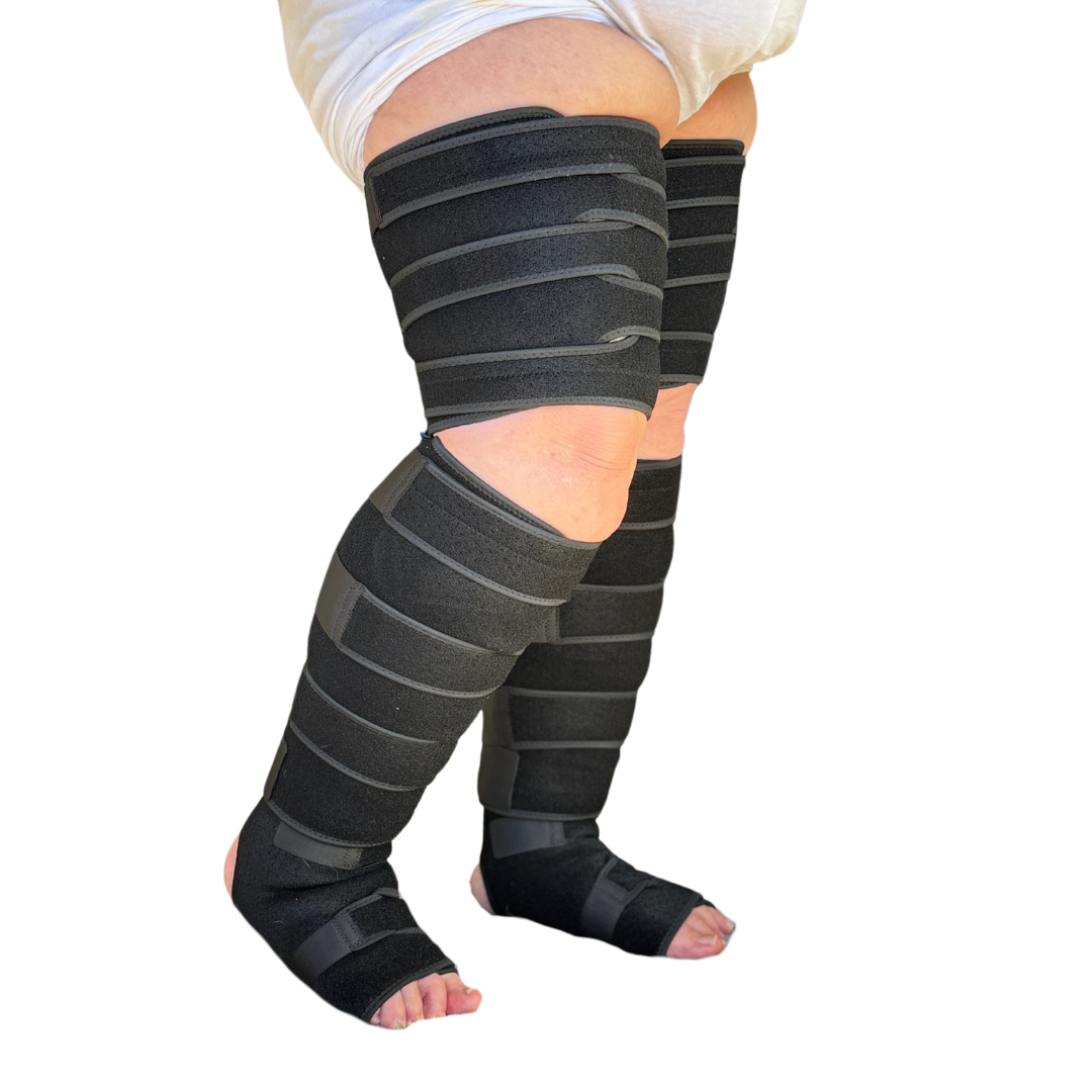 Beltwell® The Full Leg Compression Bundle (Foot, Calf, Thigh) + 8 FREE Bonuses | BLACK