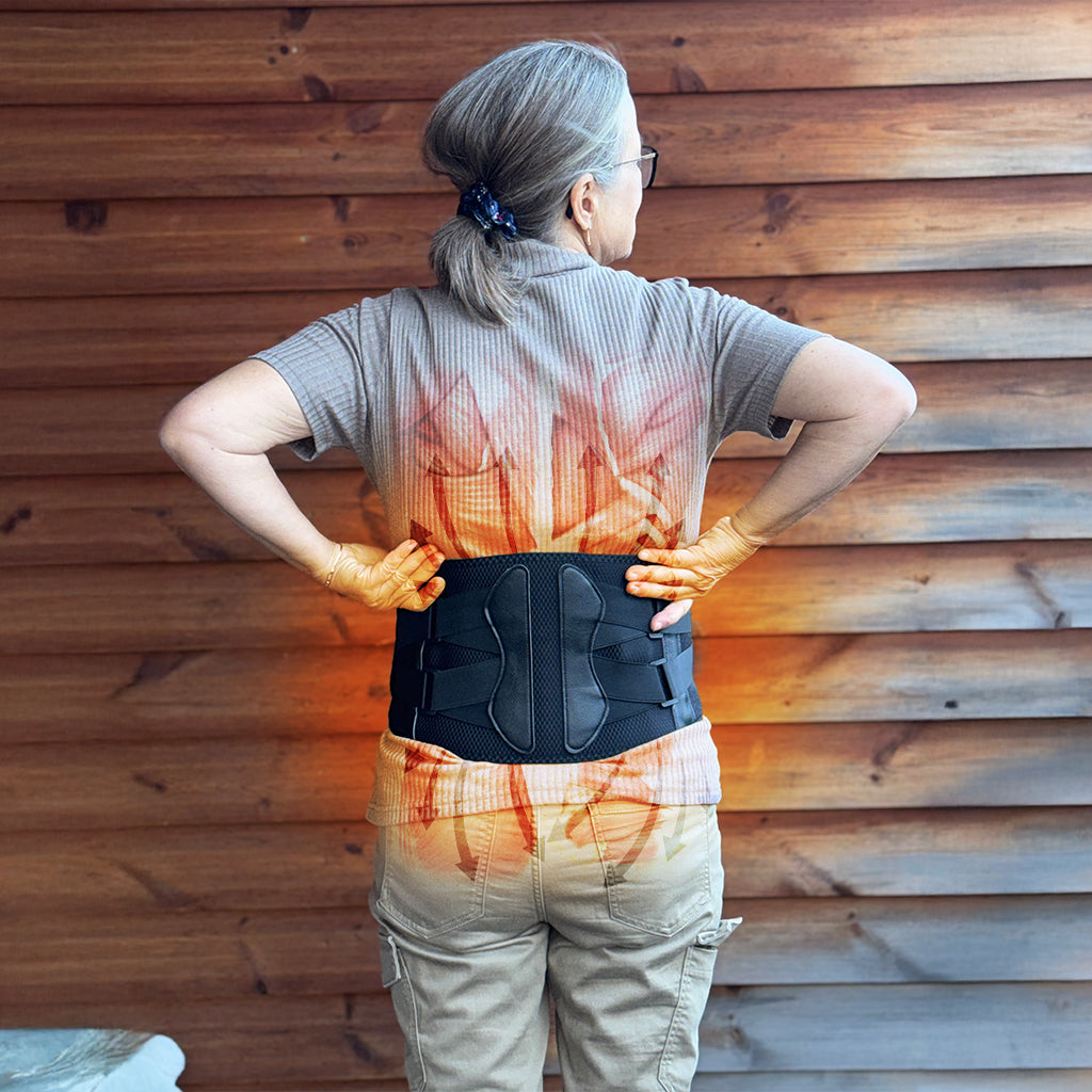 Lumboheat™ Heated Rechargeable & Cordless Lower Back Brace With Massage