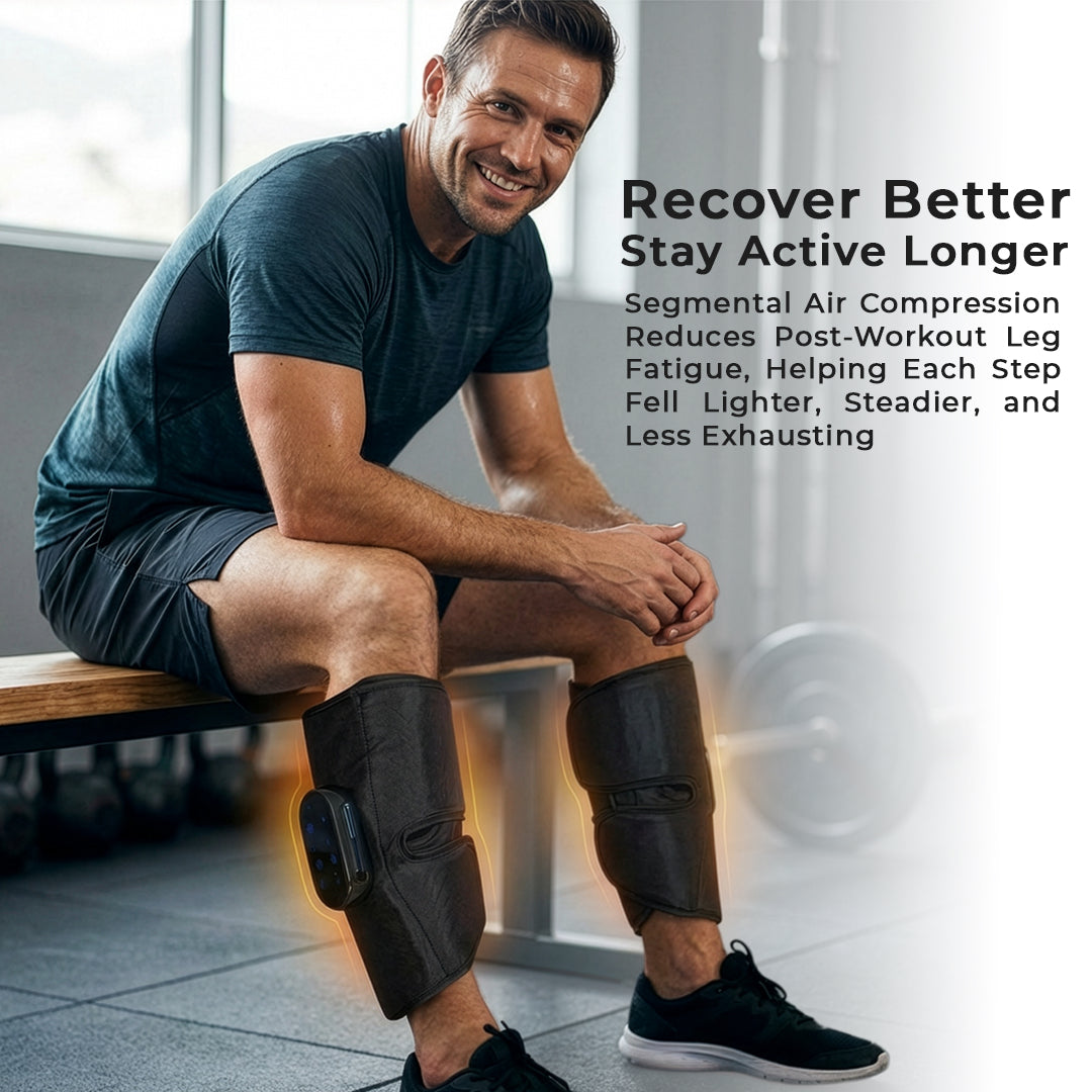 LymfoAir™ Air Compression Massager 2.0 | EMS, Heat, & Wireless & Rechargeable