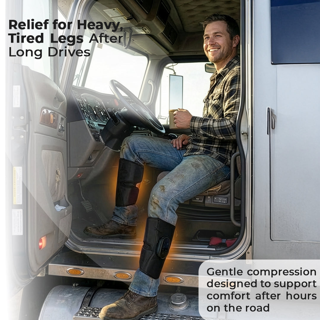 LymfoAir™ Air Compression Massager 2.0 | EMS, Heat, & Wireless & Rechargeable