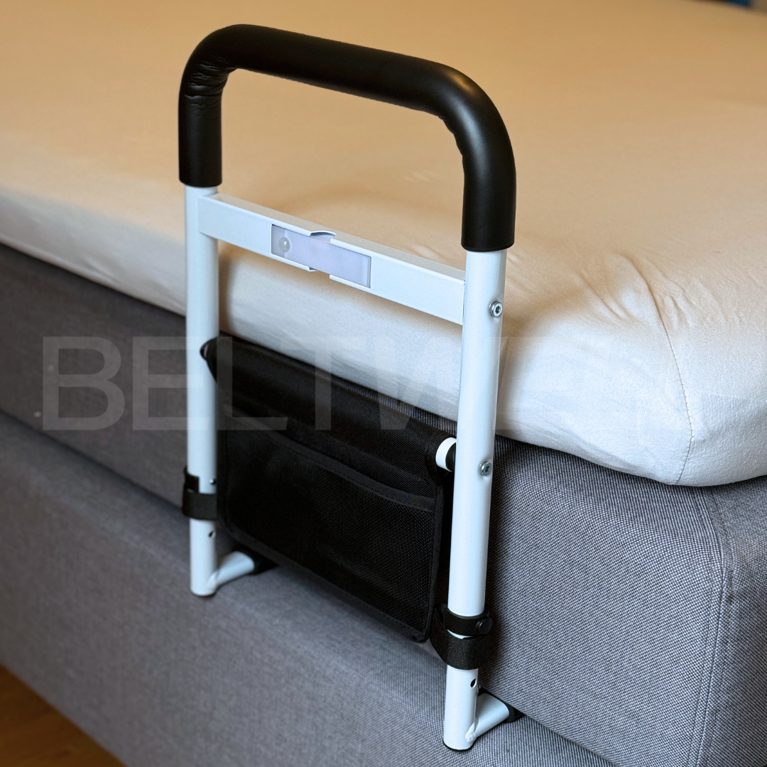 Beltwell® - Bedrail Guard For Preventing Rolling Out Of Bed & Getting Out Of Bed Easier - Added LED Light