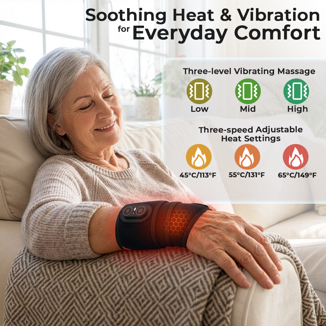 Beltwell® - The Cordless Heated Wrist Wrap With Red Light Waves 3000mAh