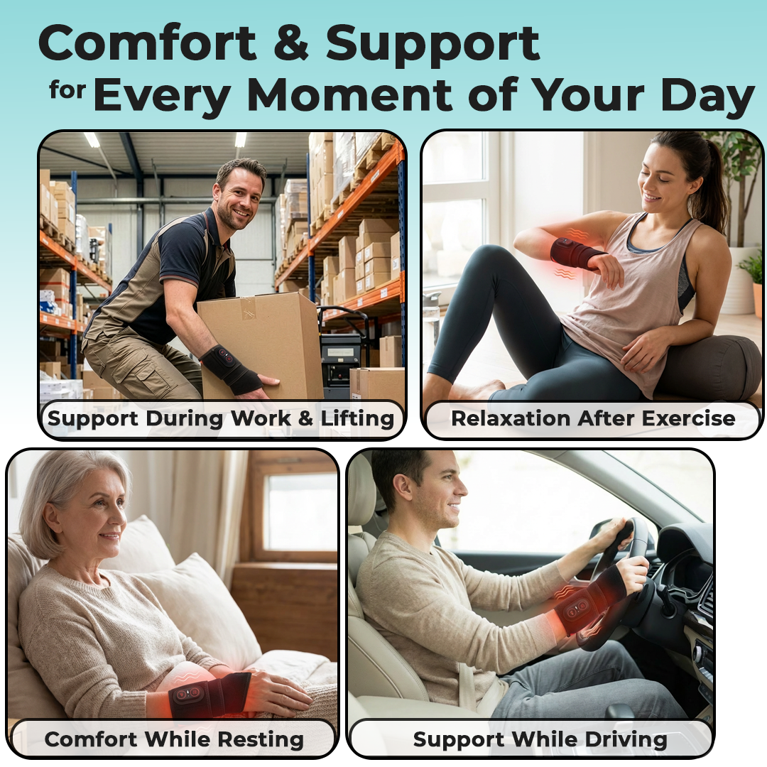 Beltwell® - The Cordless Heated Wrist Wrap With Red Light Waves 3000mAh