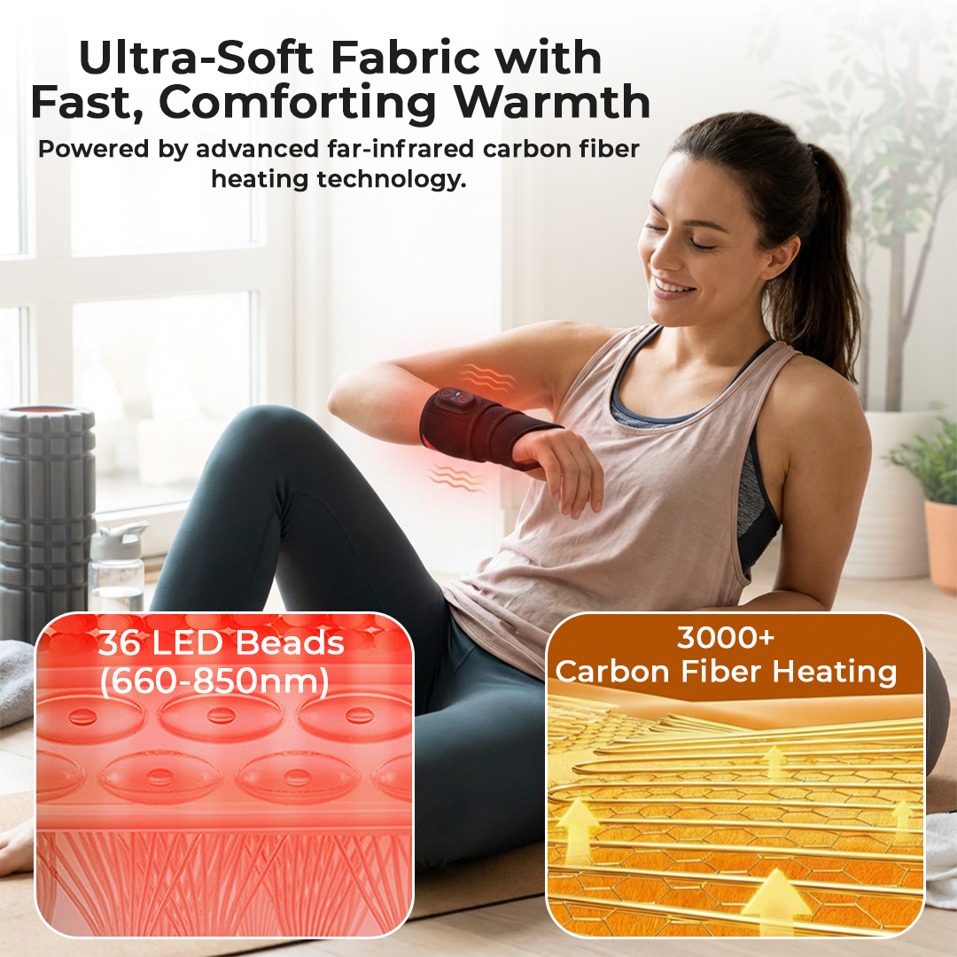 Beltwell® - The Cordless Heated Wrist Wrap With Red Light Waves 3000mAh